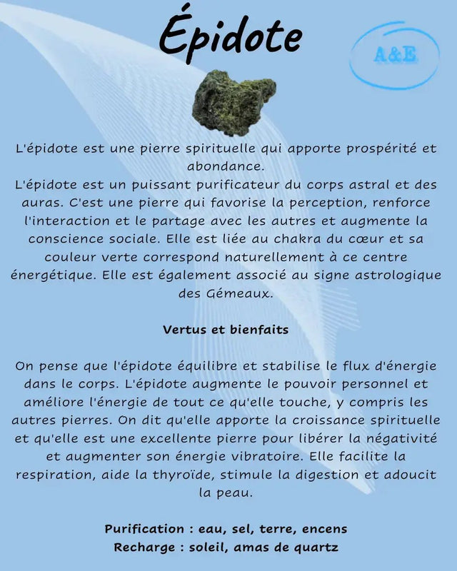 Descriptive Cards -Precious Stones & Crystals -Epidote Default Title