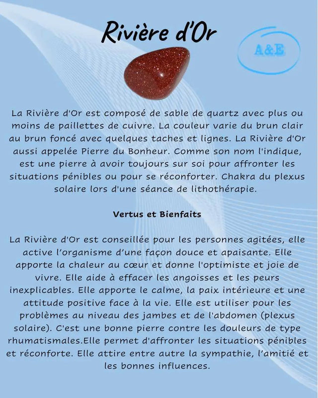 Descriptive Cards -Precious Stones & Crystals -Goldstone