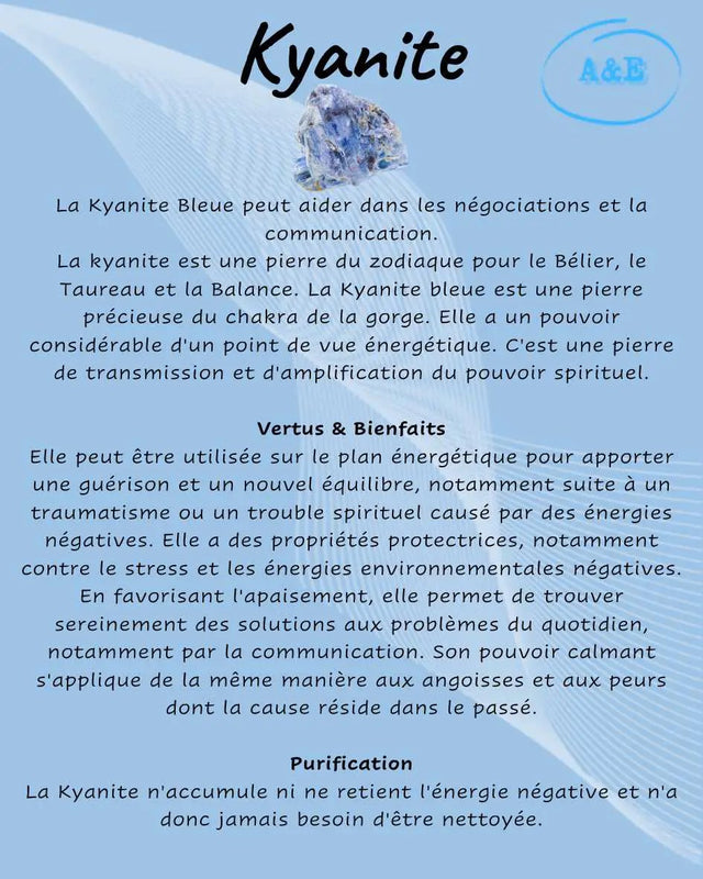 Descriptive Cards -Precious Stones & Crystals -Kyanite Default Title