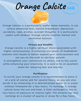 Descriptive Cards -Precious Stones & Crystals -Orange Calcite