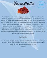 Descriptive Cards -Precious Stones & Crystals -Vanadinite