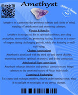Descriptive Cards - Precious Stones & Crystals - Amethyst