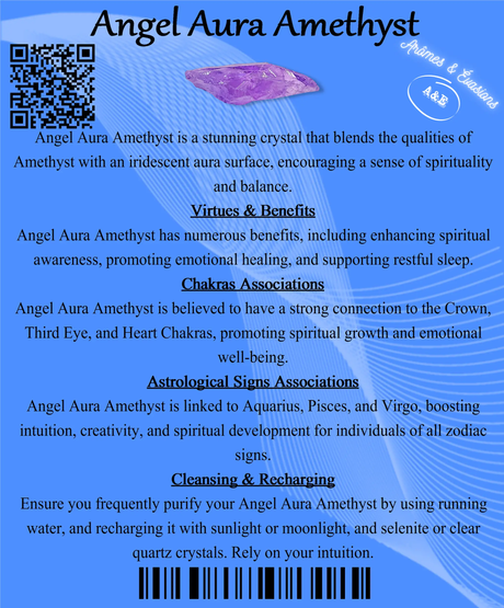 Descriptive Cards - Precious Stones & Crystals - Angel Aura Amethyst