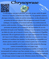 Descriptive Cards - Precious Stones & Crystals - Chrysoprase
