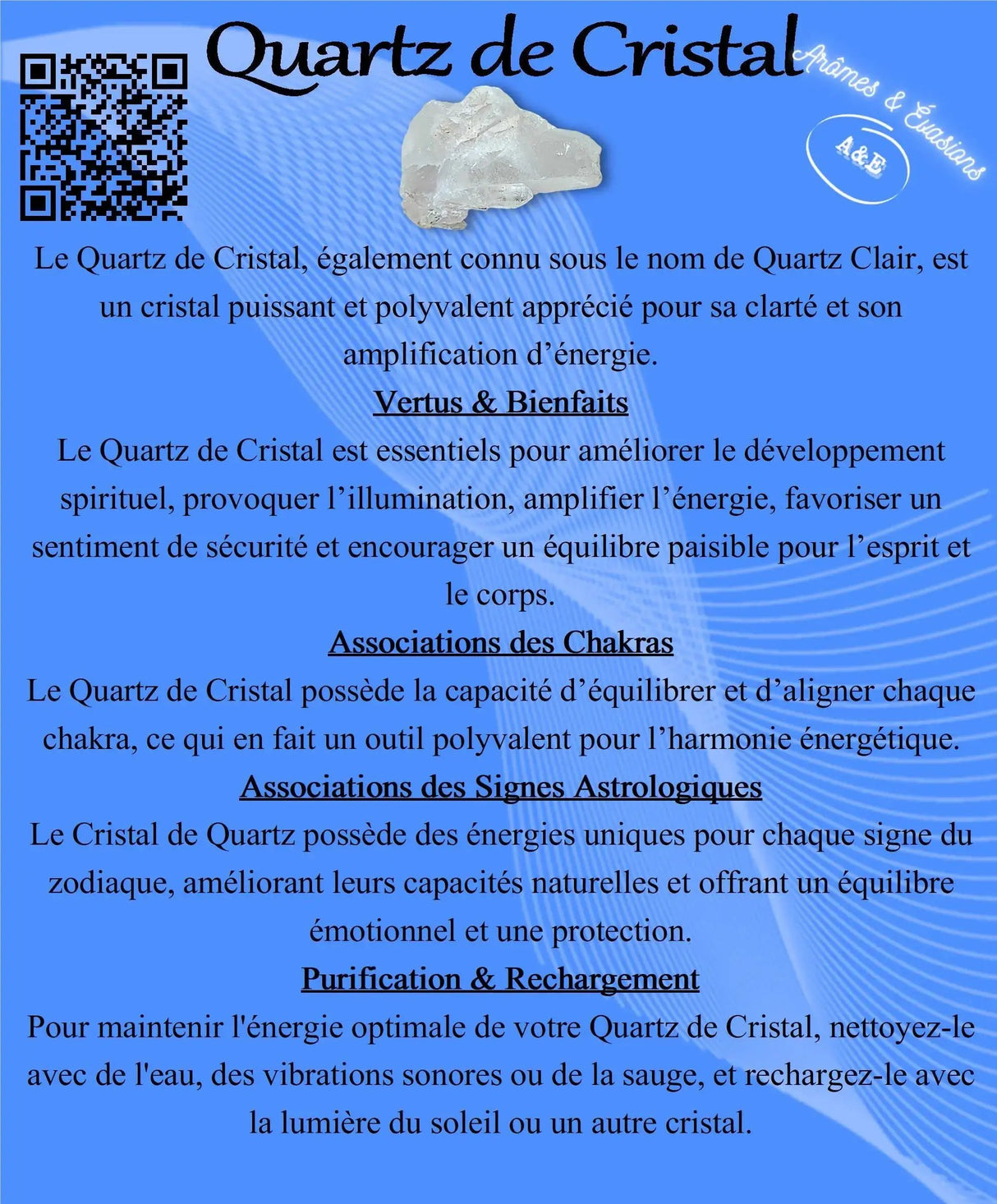Descriptive Cards - Precious Stones & Crystals - Crystal Quartz