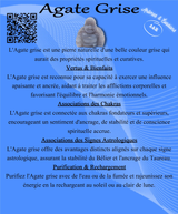 Descriptive Cards - Precious Stones & Crystals - Grey Agate