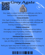 Descriptive Cards - Precious Stones & Crystals - Grey Agate