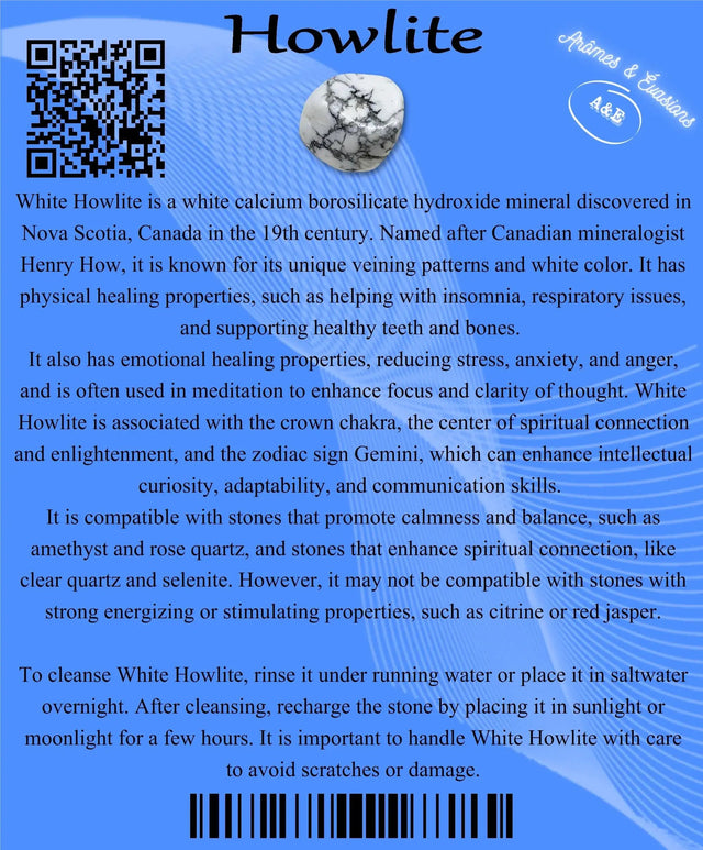 Descriptive Cards - Precious Stones & Crystals - Howlite