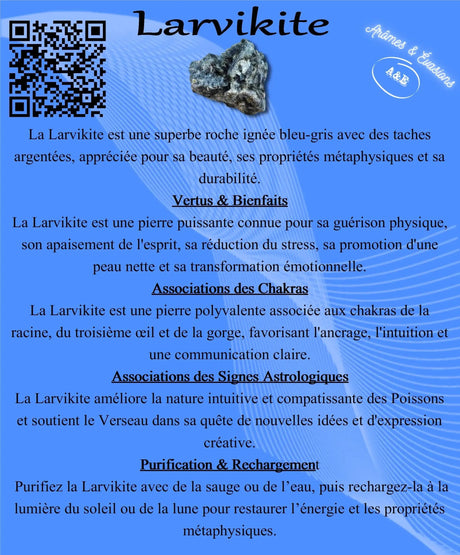 Descriptive Cards - Precious Stones & Crystals - Larvikite