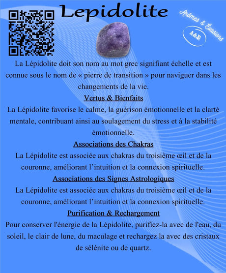 Descriptive Cards - Precious Stones & Crystals - Lepidolite