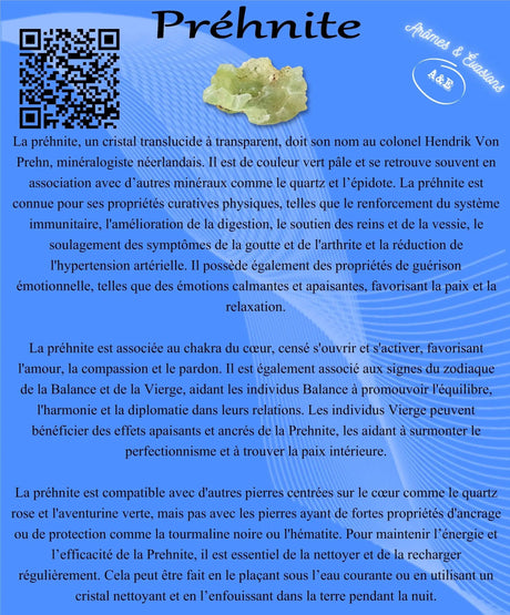 Descriptive Cards - Precious Stones & Crystals - Prehnite