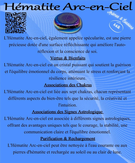 Descriptive Cards - Precious Stones & Crystals - Rainbow Hematite