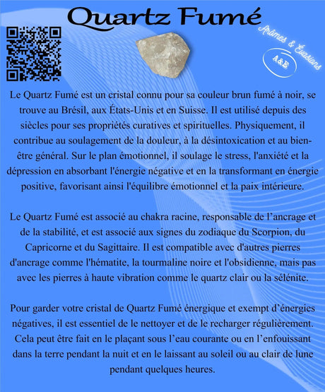Descriptive Cards -Precious Stones & Crystals -Smoky Quartz