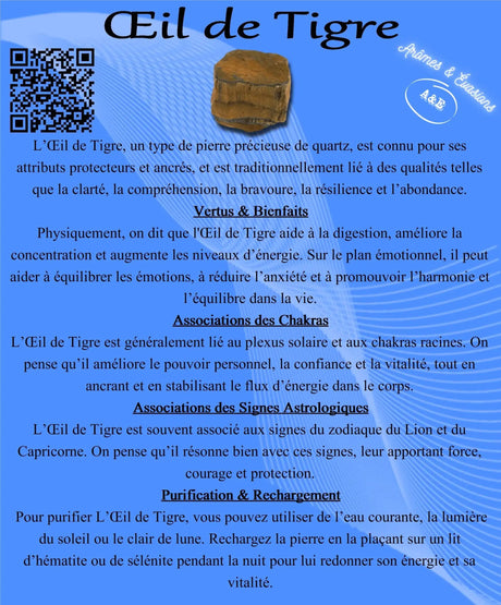Descriptive Cards -Precious Stones & Crystals -Tiger Eye
