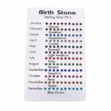 Earrings -925 Sterling Silver -Birthstone