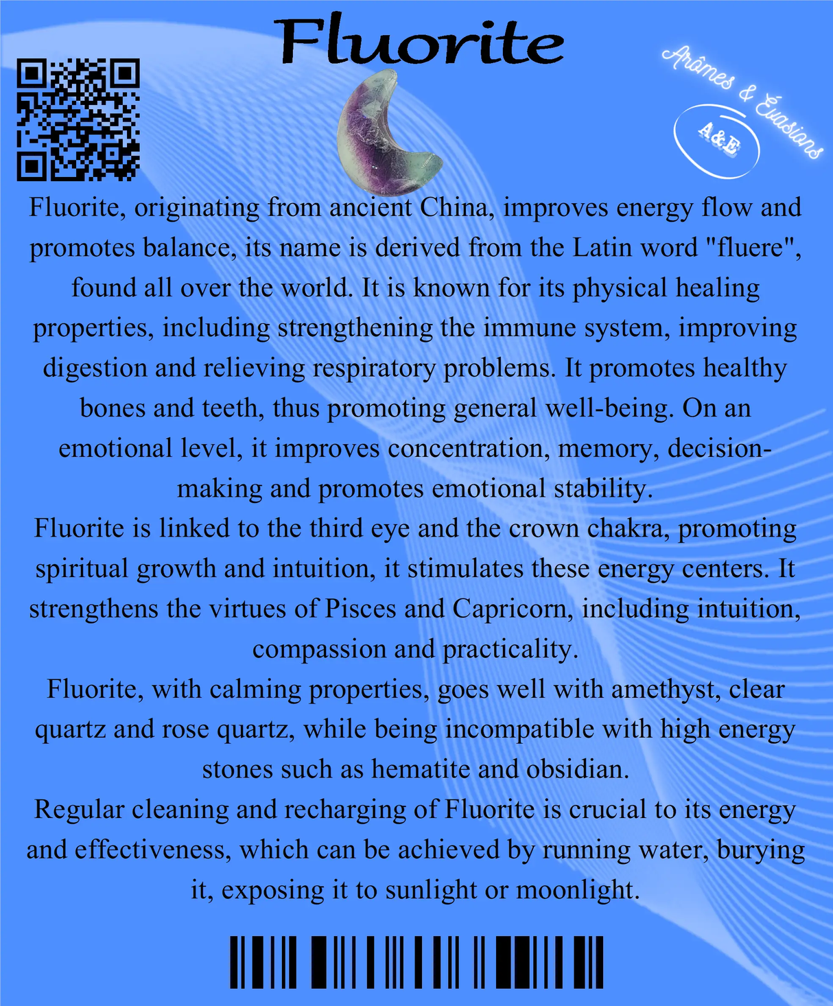 Descriptive Cards - Precious Stones & Crystals - Fluorite