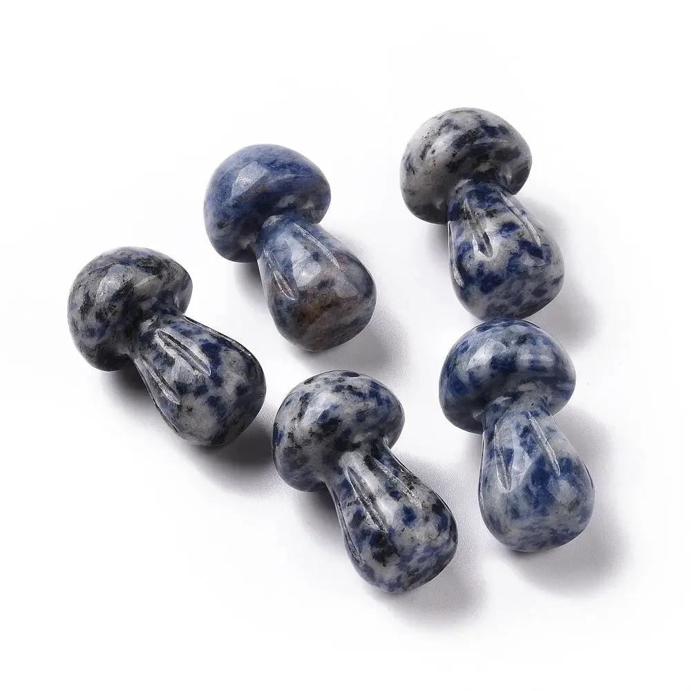 Stone - Blue Spot Jasper - Sculpture - Mushroom