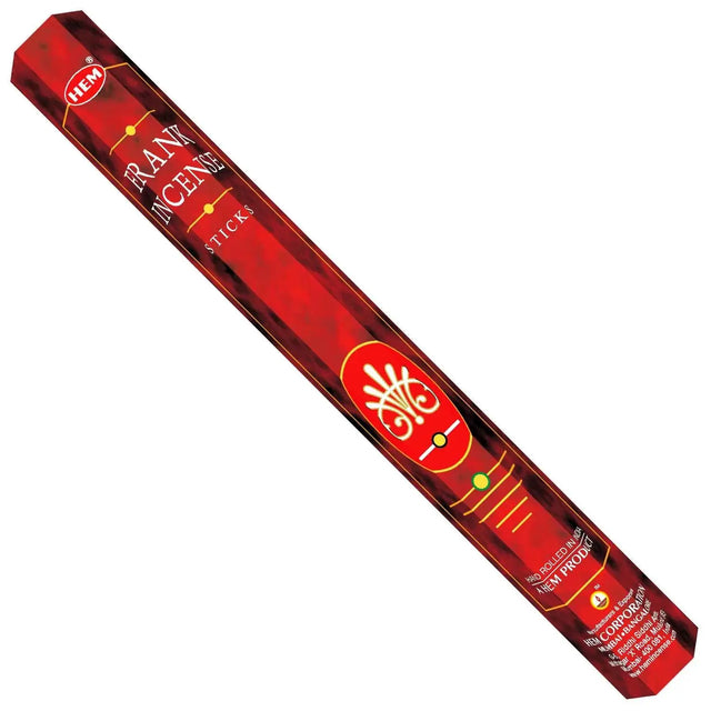 Incense Sticks by HEM, Frankincense, 20-stick pack with red packaging