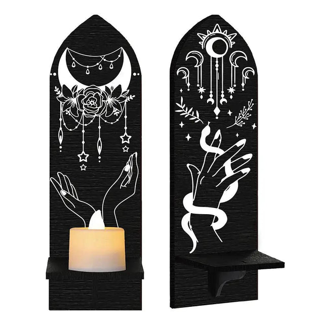 Home Decor -Mystic Wood Mounted Shelf