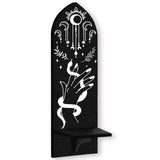 Home Decor -Mystic Wood Mounted Shelf Hand with Snake