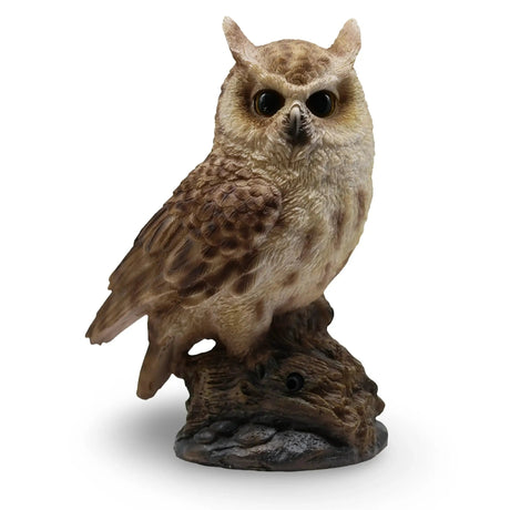 Home Decor - Spirit Animal - Singing Motion Activated - Owl On Stump