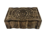 Home Decor -Wood Box -Hamsa