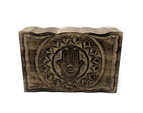 Home Decor -Wood Box -Hamsa