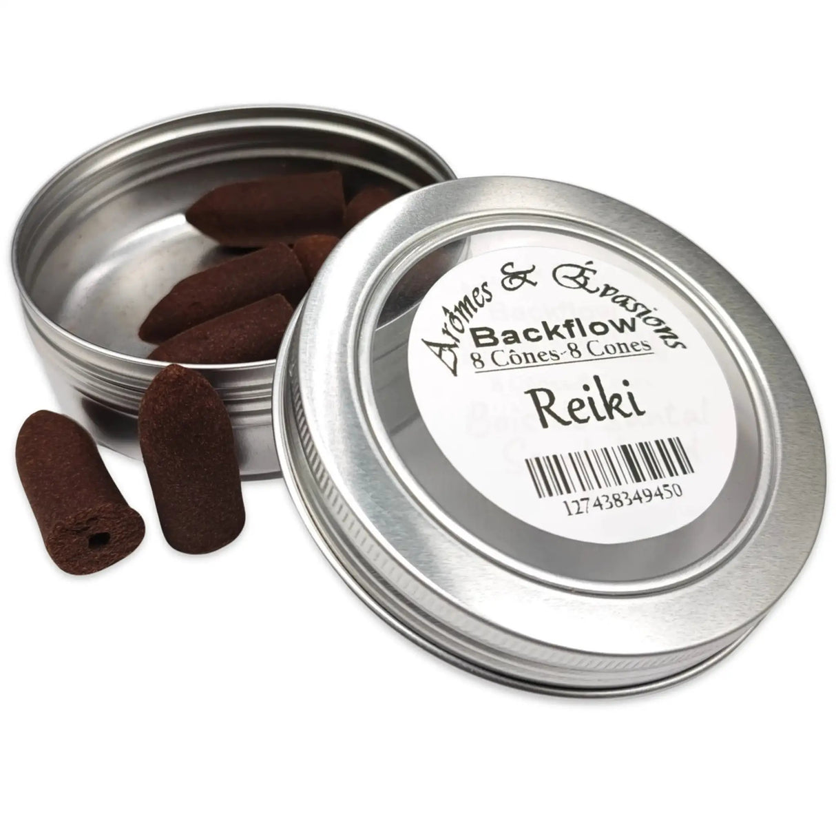 Incense -Backflow Cones -Reiki -8 Cones