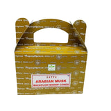Incense -Satya -Backflow Cones -Arabian Musk -24 Cones