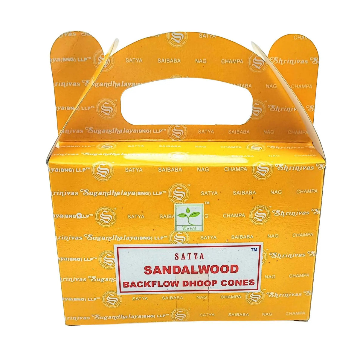 Incense - Satya - Backflow Cones - Sandalwood - 24 Cones