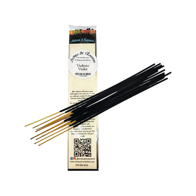 Incense Sticks - Violet - Pack of 10