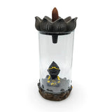 Incense Burner -Backflow -Ceramic -Lotus Flower & Buddha