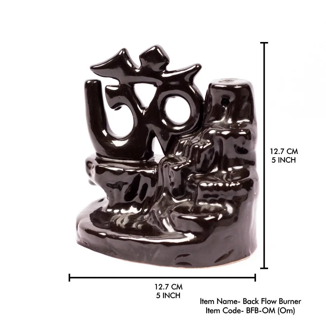 Incense Burner - Backflow Cone - Ceramic - OM