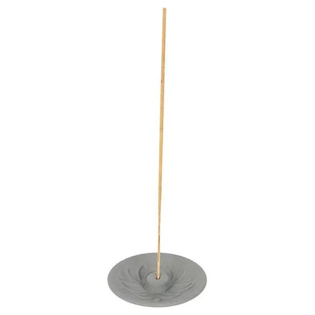 Incense Burner - Stick Holder - Terracotta - Grey Lotus