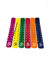 Incense Burner -Stick Holder -Wood -OM Coloured