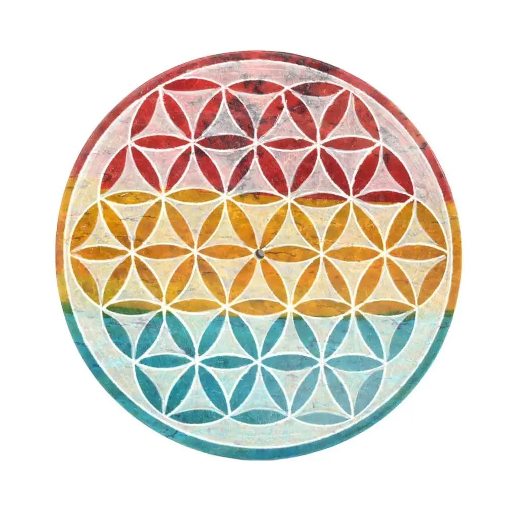 Incense Burner - Flower Of Life - 4"