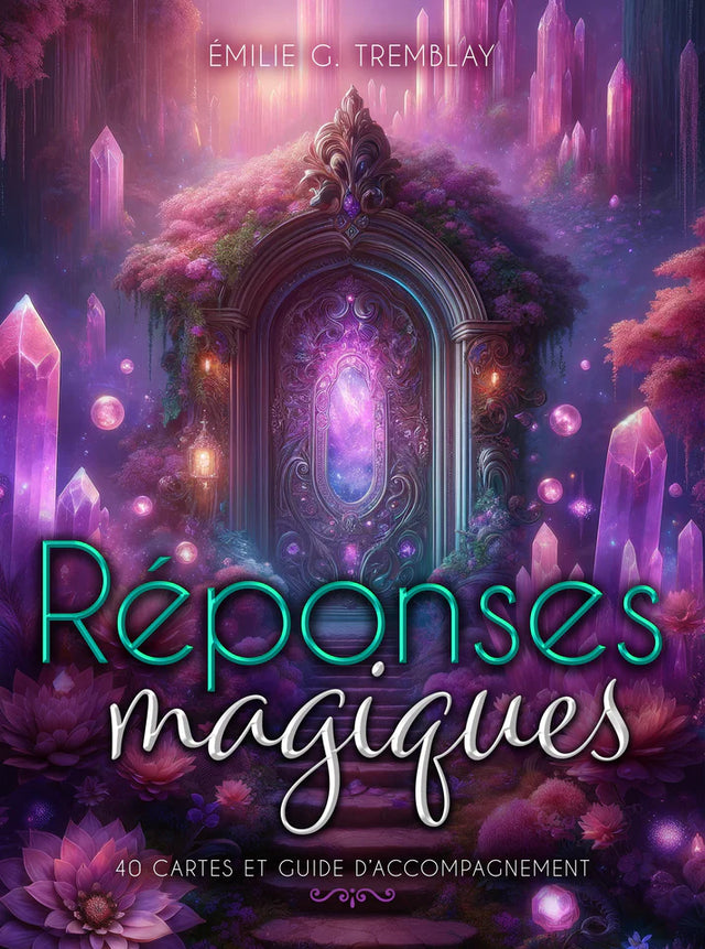 L'Oracle Réponses Magiques box set — 40-card French oracle deck by Émilie G. Tremblay