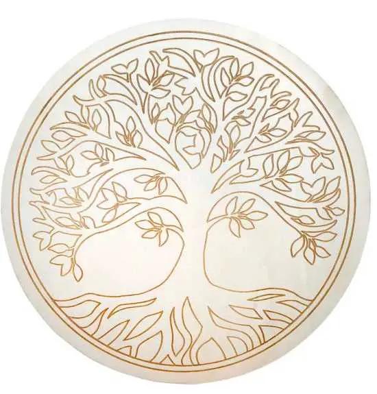 Metaphysical Tools -Wood Crystal Grid -Tree of Life
