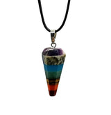 Necklace -7 Chakras -Small Cone Shape