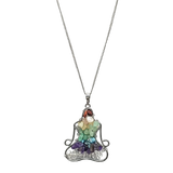 Necklace -7 Chakras Gemstone -Yoga Shape