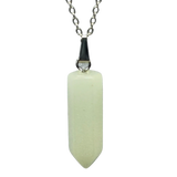 Necklace - Bullet Point - Gemstone Pendant - Fluorescent