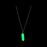 Necklace - Bullet Point - Gemstone Pendant - Fluorescent
