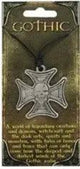 Necklace -Gothic Amulet Charm -Cross & Skull