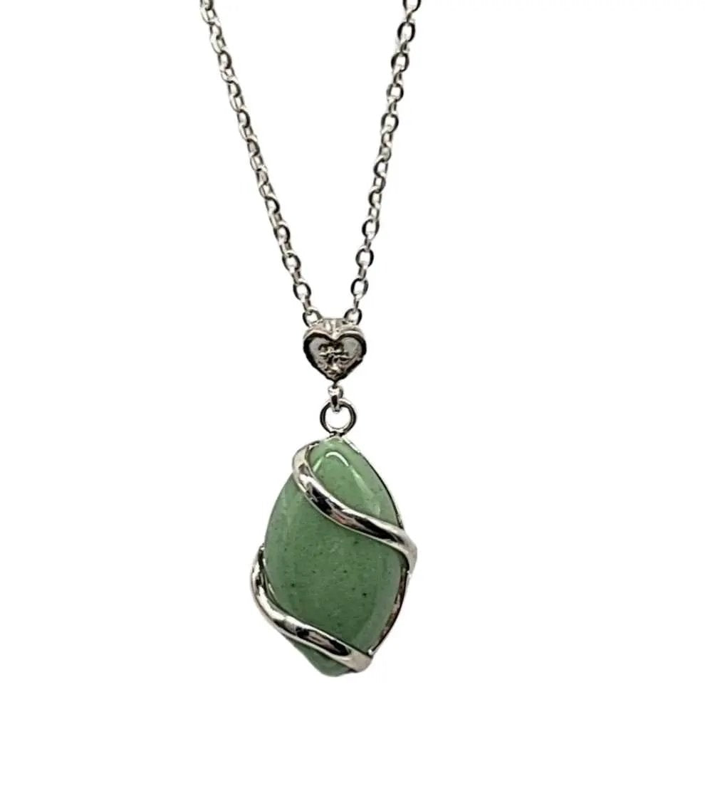 Necklace - Horse Eye - Green Aventurine
