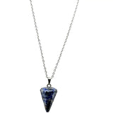 Necklace - Mini Cone - Blue Spot Jasper