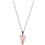 Necklace - Mini Cone - Rose Quartz