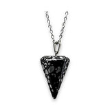 Necklace - Mini Cone - Snowflake Obsidian