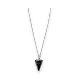 Necklace - Mini Cone - Snowflake Obsidian