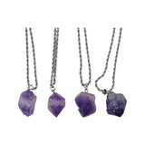 Necklace - Natural Shape - Amethyst