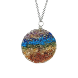 Necklace -Orgonite -OM -7 Chakras
